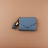 Light blue lightweight folding wallet, suitable for both men and women, small size Specification image